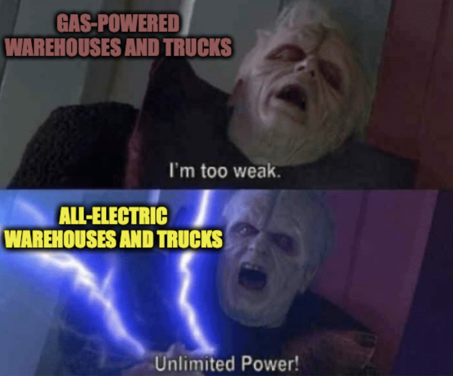 تويتر My Generation Campaign على تويتر We Should Be Following In The Footsteps Of Emperor Palpatine Darth Sidious And We Don T Mean By Joining The Dark Side Southcoastaqmd If We Electrifywarehouses By