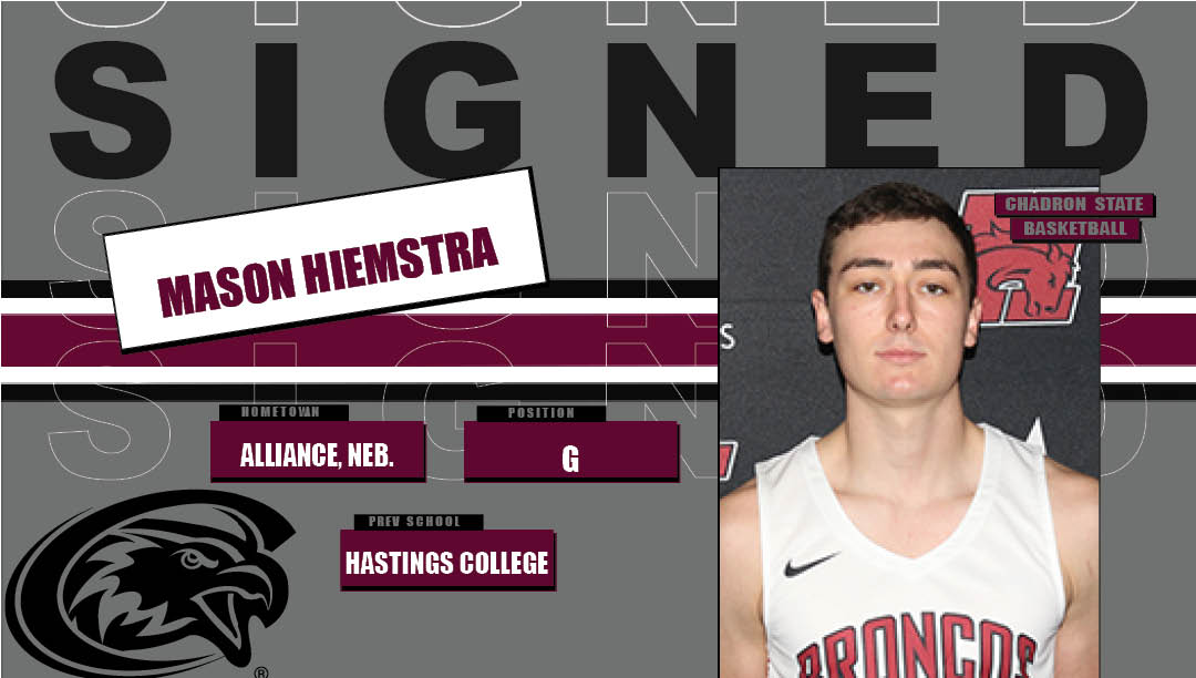 #WelcomeToTheRock, Mason Hiemstra
Jr., G, 6-0
Alliance, Neb. / Hastings College

- 2020-21 All-Conference Second Team
- 15.7 ppg, 5.8 rpg in 20-21
- 12x letter winner in HS (XC, Bball, TF)