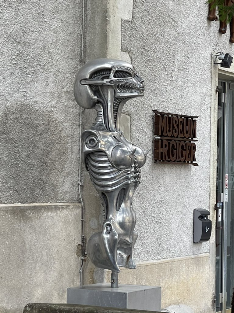 For all the #Alien fans out there 👽 HR Giger Museum in Gruyere did not disappoint! #hrgiger #preinternetartist