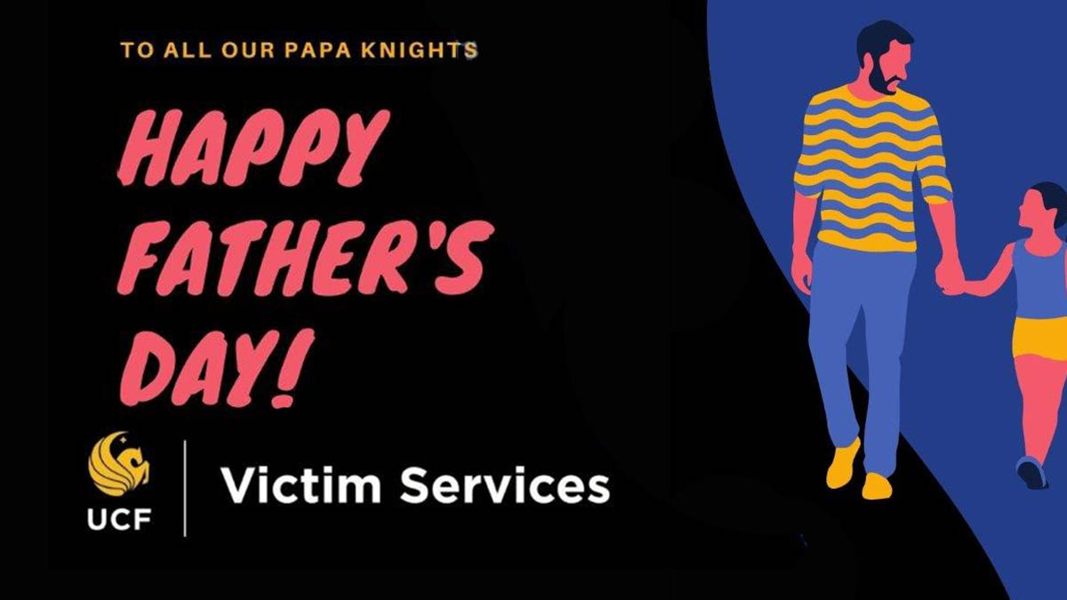 Happy Father’s Day to all our Papa Knights! 💛

Remember, we're here if you need us. Advocates can be reached at any time by calling or texting our crisis line. 
 
📞 407-823-1200 
📱 407-823-6868