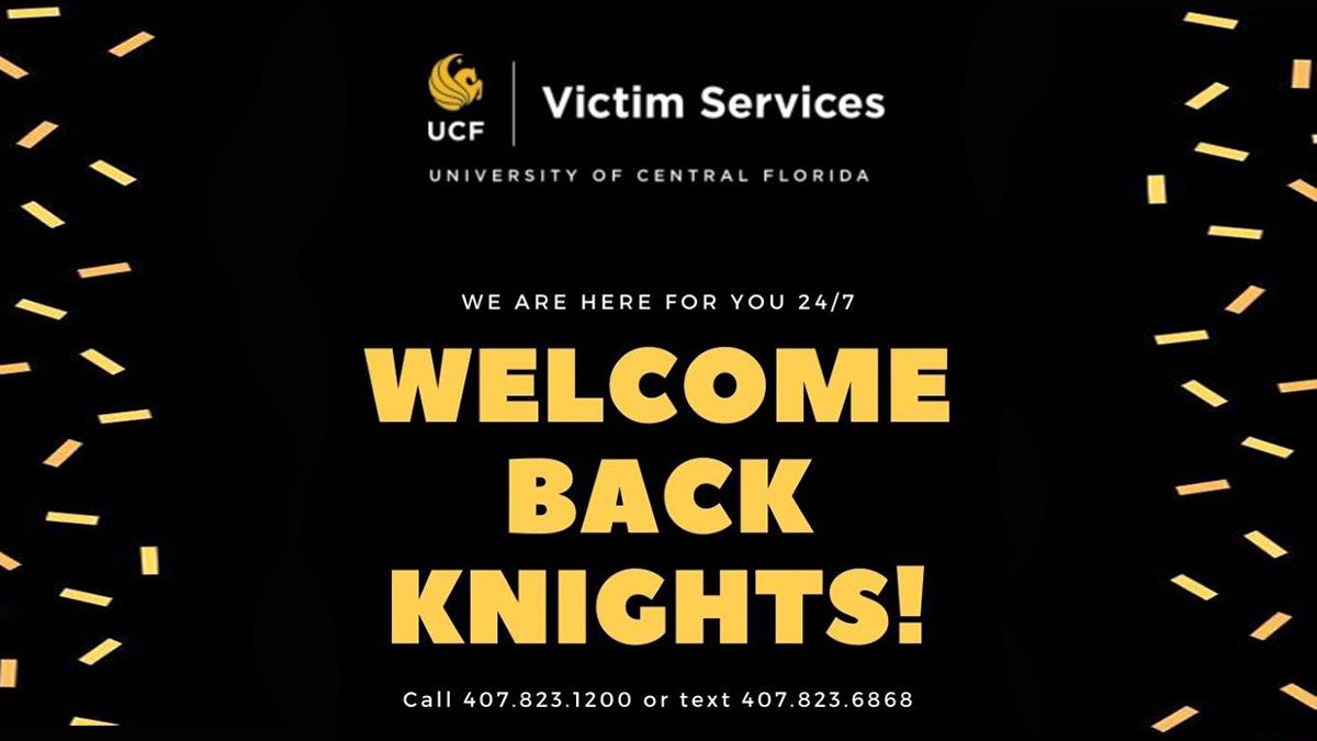 Help us give a warm welcome (and welcome back) to our Summer B Knights! 👋 

Remember, we're here if you need us. Advocates can be reached at any time by calling or texting our crisis line. 
 
📞 407-823-1200 
📱 407-823-6868