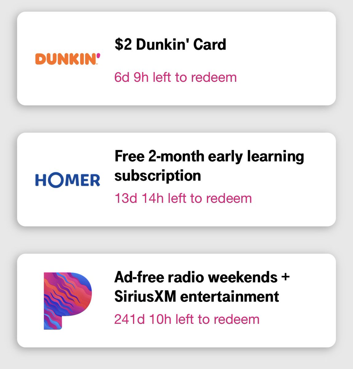 Yaasssss @TMobile I’m definitely getting my Dunkin coffee tomorrow 👌🏻💜 what about early learning for my daughter!!! Ufff great gifts for sure 👏🏻👏🏻👏🏻👏🏻