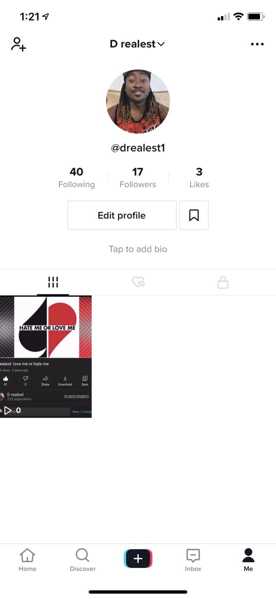 Just had made me a TikTok come through show yo boy some love on there hope y’all enjoy there will all types of different content on there #tiktok #smalltiktok #YouTuber #TwitchStreamers #2021 #smallstreamer #smallyoutuber #gamer #actor #musician #Content