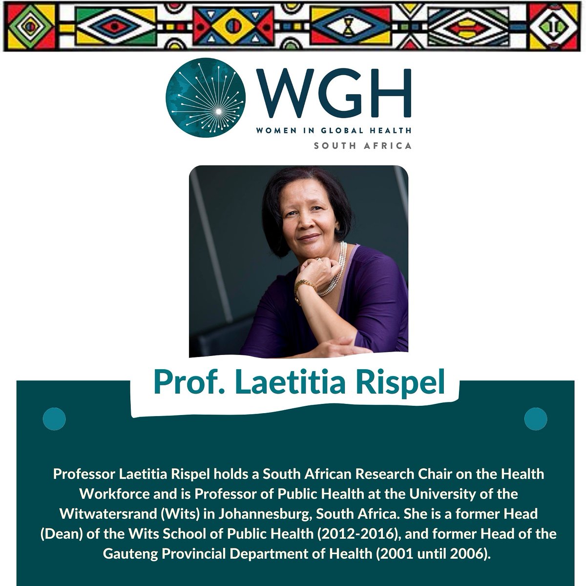 WGHSouthAfrica's tweet photo. WGH SA chapter is days away from its official launch.
Join the dialogue on leading with Ubuntu, by extraordinary women in the field of Health and Science.
Register now:
https://t.co/IsvUpOSz7n https://t.co/kiRO05w85w