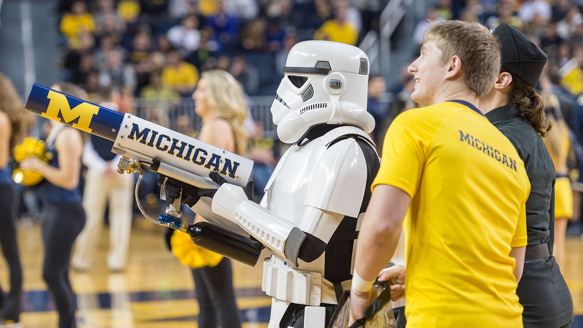 umichbball's tweet photo. Oh ... 
May the Fourth Be With You!

#GoBlue 〽️🏀
#ForCompetitorsOnly https://t.co/mkjcvkVXbg