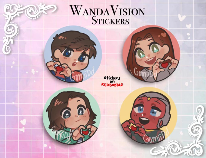 #WandaVision stickers on redbubble :]

#WandaMaximoff #scarletwitch 