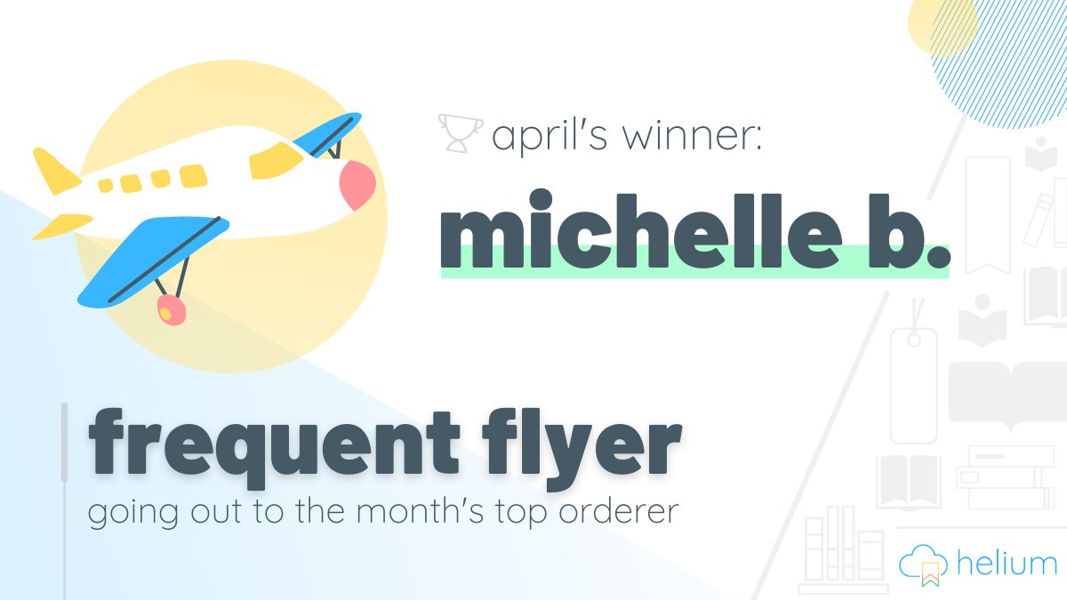 heliumbooks's tweet photo. Clap it up for April's #HeliumBadge winners!! ππ
π Reader Bee: Megan L.
π« Frequent Flyer: Michelle B.
π The Go-Giver: Michelle B.
Thank you for exemplifying our mission! Elevating individuals AND communities through the power of reading!
#customerrecognition #readers https://t.co/FfxKrtQVB3