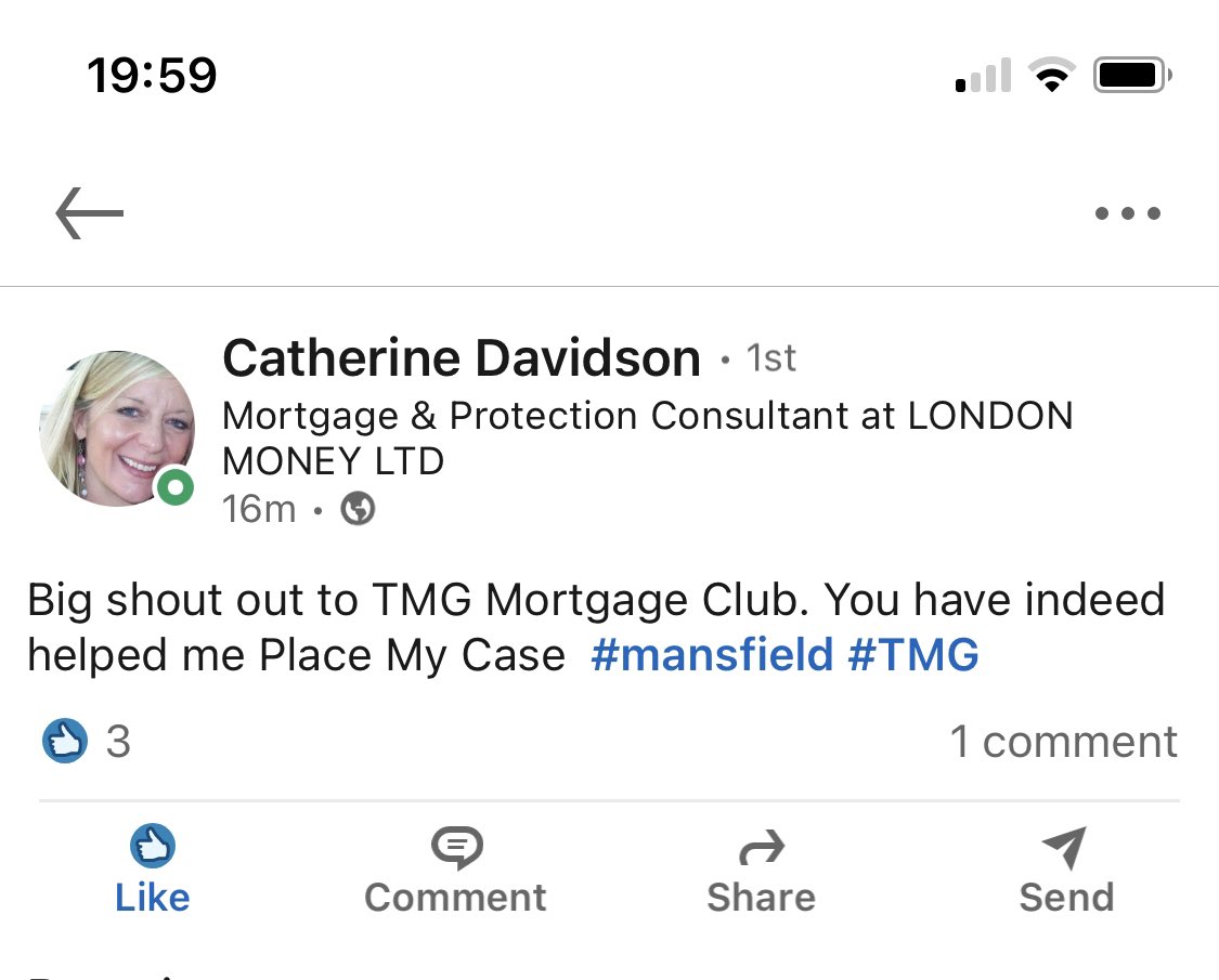 And there is the proof of concept for Place My Case.

A broker allowing the system to do the heavy lifting

The system allowing a great lender <a href="/mansfield_money/">Mansfield Money</a> to find some lending

And underpinning it all ? A very happy client.