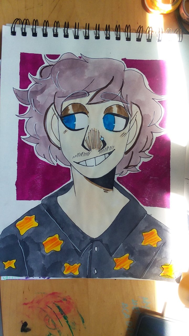 Quick drawing of Kurtis conner since it\s his bday today 

Happy birthday Kurtis >:] 