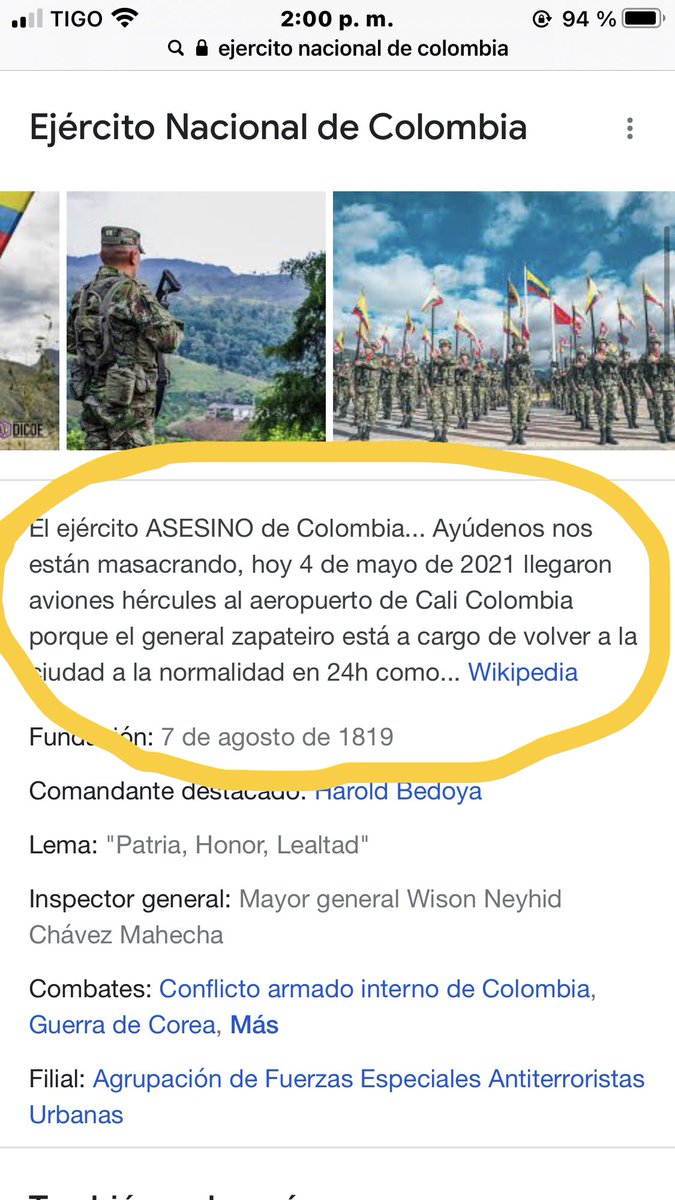 DannyGiando's tweet image. Acaban de modificar otra vez la wikipedia, pero quedan los pantallazos #Matarife