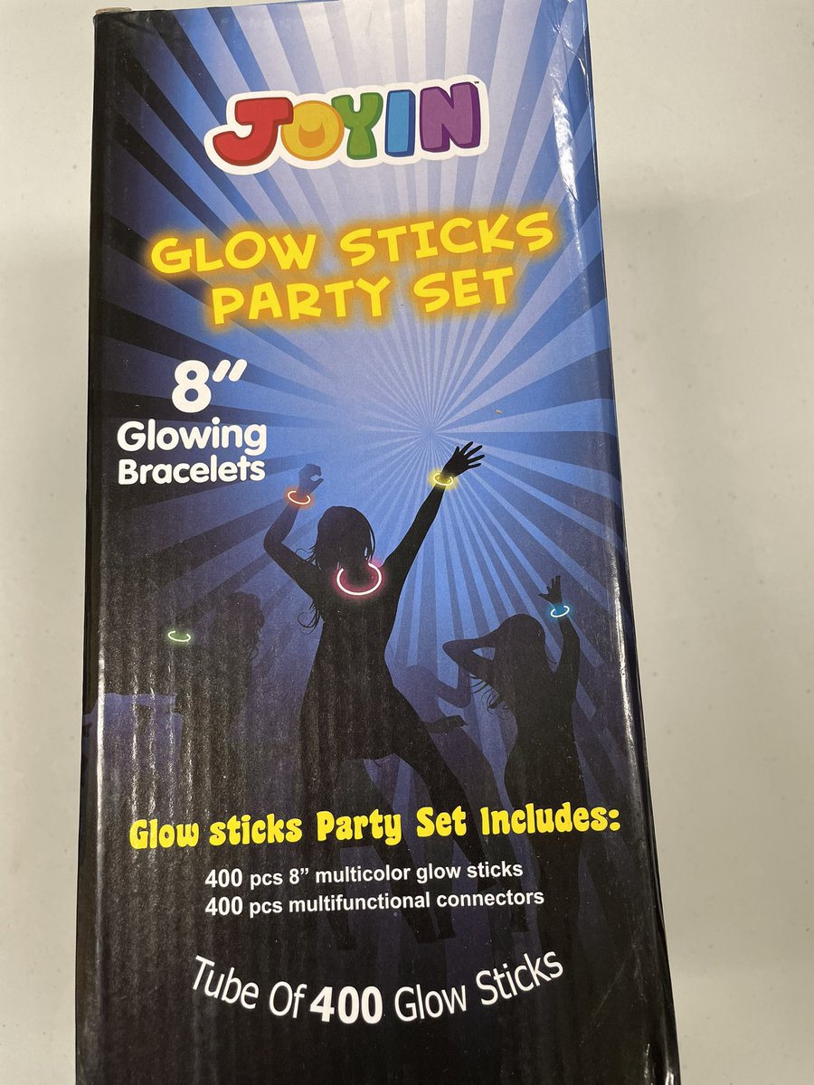 JOYIN  8'' Glowsticks Glow Sticks, 400 Pcs