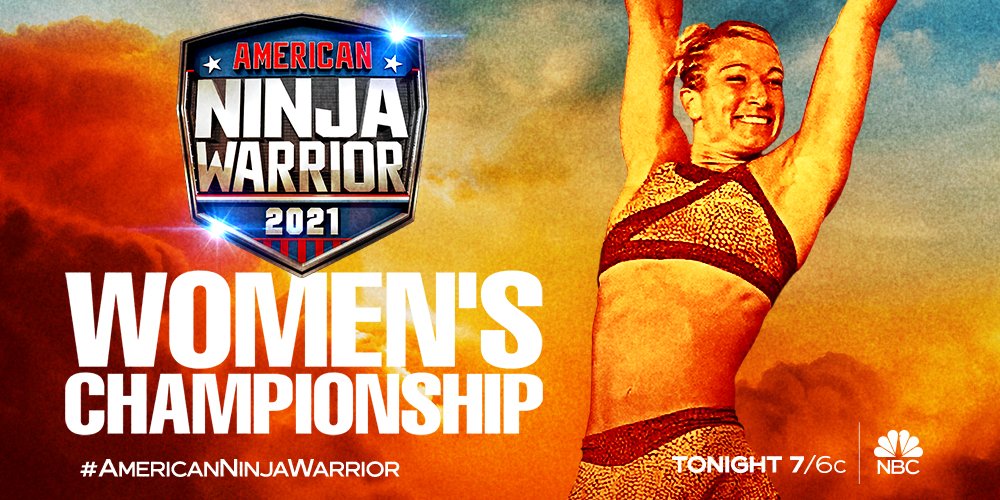 We're making HERstory TONIGHT on the #AmericanNinjaWarrior Women's Championship, 7/6c on @NBC. 💪