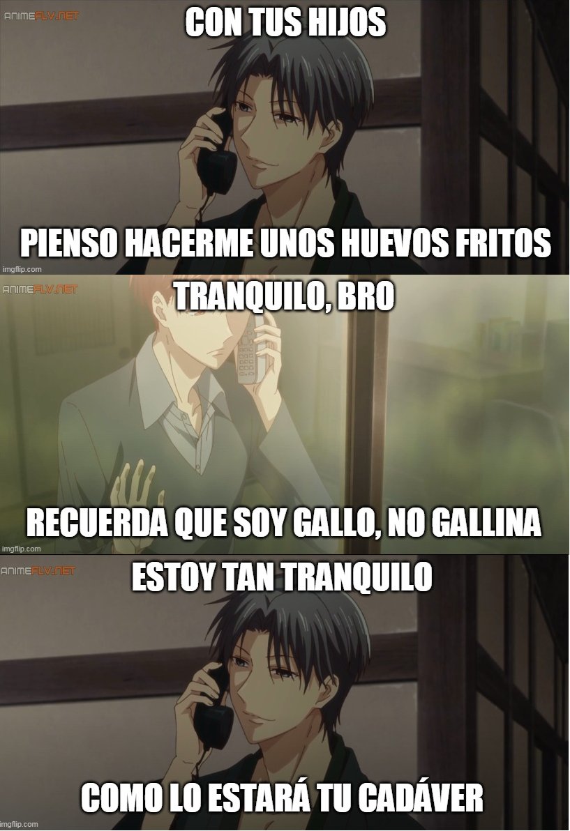 Bombone_studios's tweet photo. Un amigo lo hizo después de cierto cap de #fruitsbasket pero sin compartirlo en ningún lado, así que con su permiso: Tranquilísimo #shigure #kureno https://t.co/eOegXAxiGv