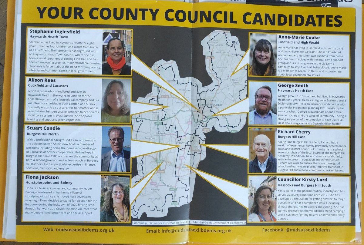 <a href="/Wera_Hobhouse/">Wera Hobhouse MP 🔶 🇺🇦</a> <a href="/fawcettsociety/">Fawcett Society</a> Happy to be supporting wonderful female (and male) <a href="/libdems/">Liberal Democrats</a> candidates in <a href="/HHLibDems/">HaywardsHeathLibDems 🔶</a> <a href="/LDHassocks/">Hassocks Lib Dems</a> and Amanda Clark in <a href="/EGLibDems/">East Grinstead Lib Dems 🔶</a> who are working hard to buck this trend