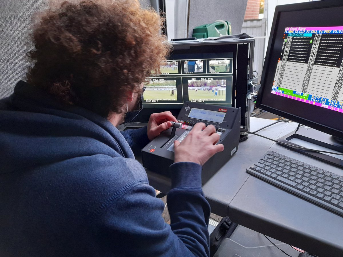 We are streaming the Hampshire FA Cup Final. Six cameras , 20 plus students from 4 different courses.