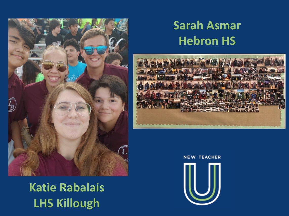 LisdLearns's tweet photo. Join us in celebrating! Today, we honor and feature more third year teachers! Part of the 18-19 1st yr teacher group, they have completed three years in LISD & in New Teacher U. Today, we feature Ts from @RockbrookES @LHSKillough & @Hebron_HS #LISDculture #lisdchat https://t.co/nAEmCwaqsl