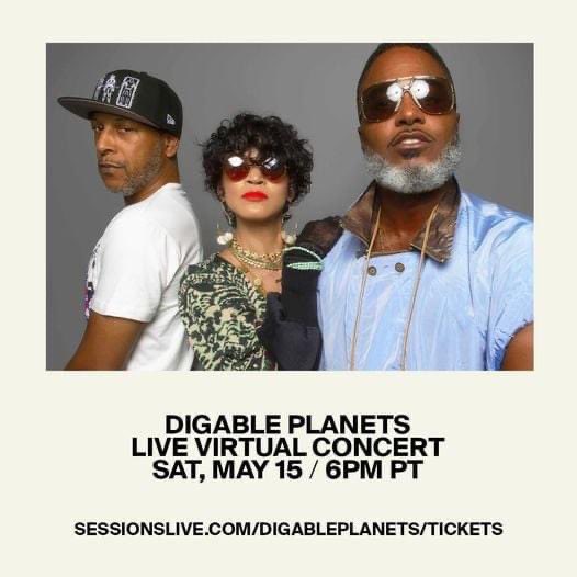Check out me and my insect compadres do what we do for our first ever Live Virtual concert 
May 15th 6pm PST / 9pm EST
Get ya tickets now!!
sessionslive.com/Digableplanets 
Filmed live from <a href="/Neumos/">Neumos</a> Seattle!
<a href="/digableplanets/">Digable Planets</a>