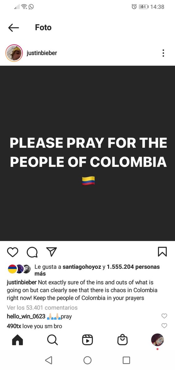gamg_1's tweet photo. JUSTIN BIEBER, JUSTIN BIEBER HABLANDO SOBRE COLOMBIA Y LOS ARTISTAS DE ACÁ CALLADOS
#NosEstanMatando https://t.co/8nLrxySPsx