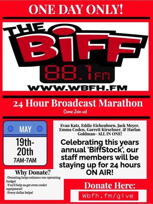 Now’s your chance to support your favorite Black Hawk radio station. You can donate at WBFH.fm/give