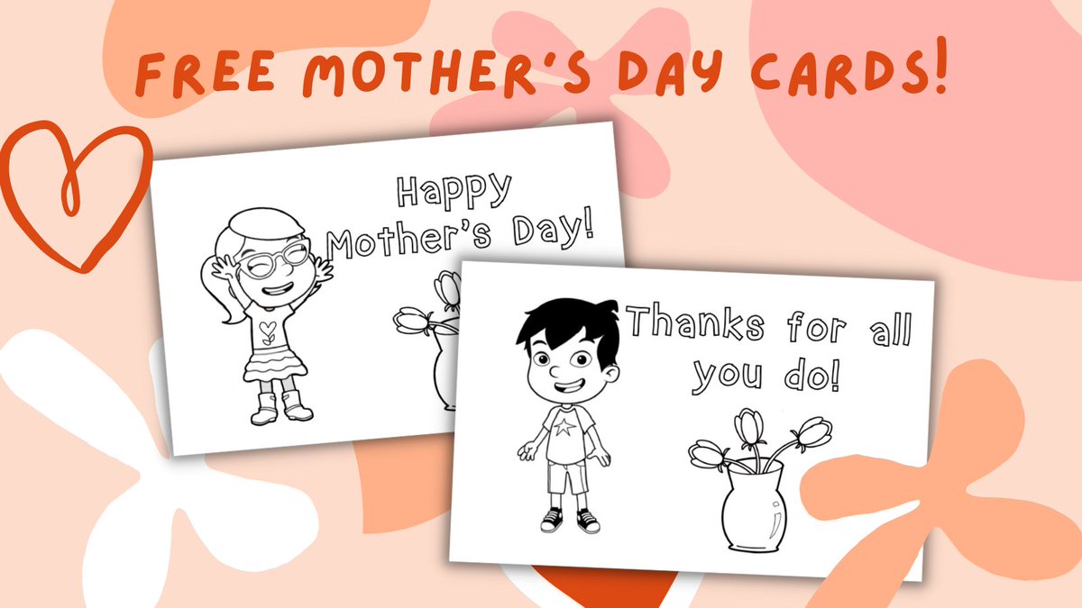 Our new Mother's Day cards just went live at teacherspayteachers.com/Product/Mother…! Get yours for free🥰
