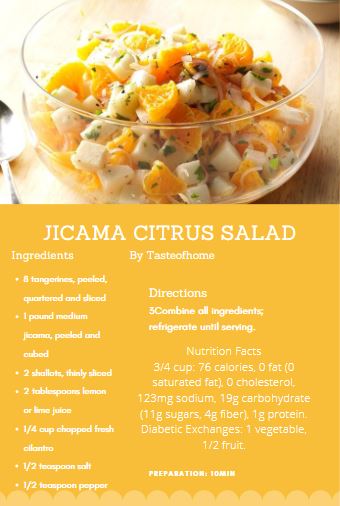 Try this Jicama Citrus Salad!! #Healthy #recipe #salad