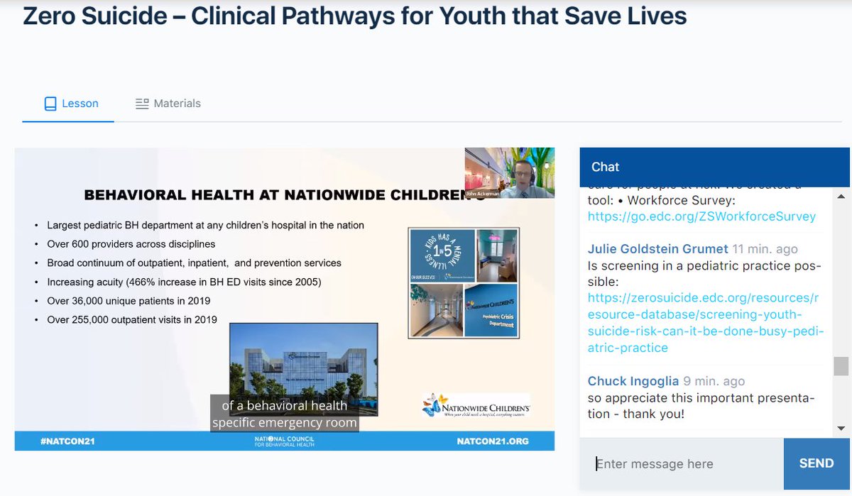 Appreciated the chance to discuss #zerosuicide approaches in pediatric healthcare settings at #NatCon21 with @GoldsteiGrumetJ @ZSInstitute @nationwidekids @ohiospf @FCSPCoalition @OhioMHAS @OhioChildHosp @UjjRam @BartAndrews   @Zer0Suicide