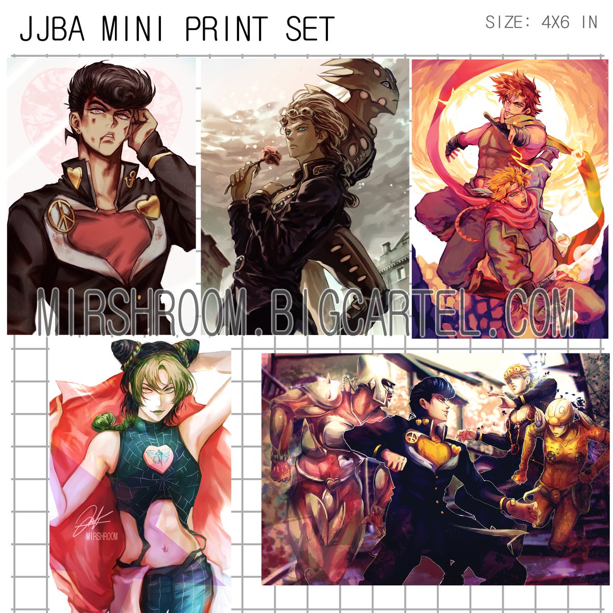 hee hoos I updated my shop with some more mini prints for sale! (KnY and JJBA) 
⭐️ https://t.co/KyRdDmfNh4 ⭐️ 