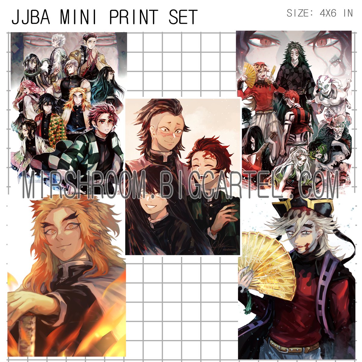 hee hoos I updated my shop with some more mini prints for sale! (KnY and JJBA) 
⭐️ https://t.co/KyRdDmfNh4 ⭐️ 