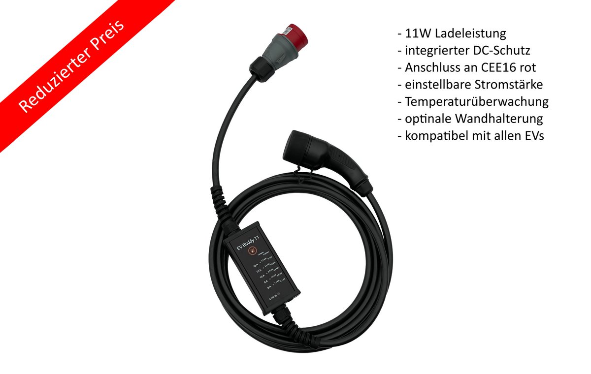 Für kurze Zeit zum rabattierten Preis: EV Buddy 11 - die mobile Ladeeinheit.
Jetzt zuschlagen und profitieren:
schnellladen.de/de/ev-buddy-11