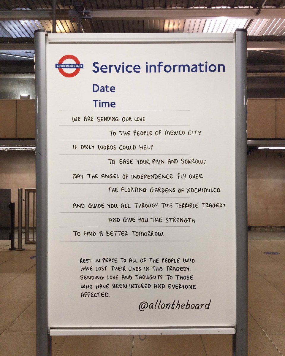All On The Board (@allontheboard) on Twitter photo Sending thoughts and prayers to the people of Mexico City, Mexico. <a href="/allontheboard/">All On The Board</a>
.
#MexicoCity #mexico #MetroCDMX #Linea12 #allontheboard Sending thoughts and prayers to the people of Mexico City, Mexico. <a href="/allontheboard/">All On The Board</a>
.
#MexicoCity #mexico #MetroCDMX #Linea12 #allontheboard