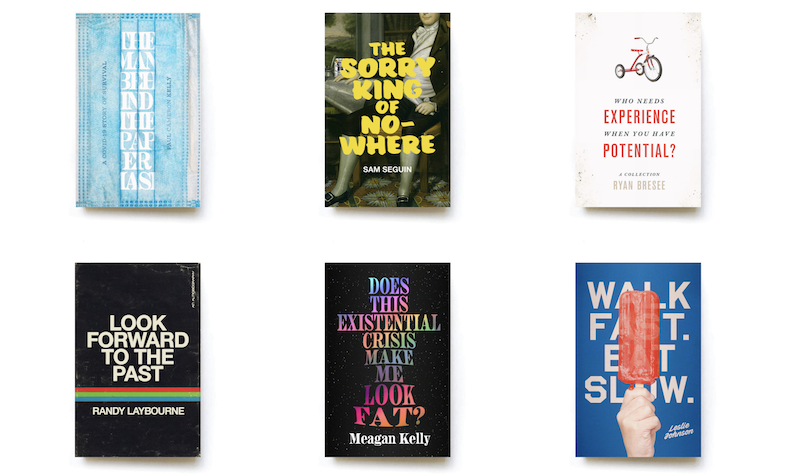 goodreads's tweet photo. As part of a project called "Jacket Required," designer Steve St. Pierre is creating "fictional book covers for unwritten memoirs." Read all about it at @lithub: https://t.co/fCcL61GCaU https://t.co/e9Wc24JWSl