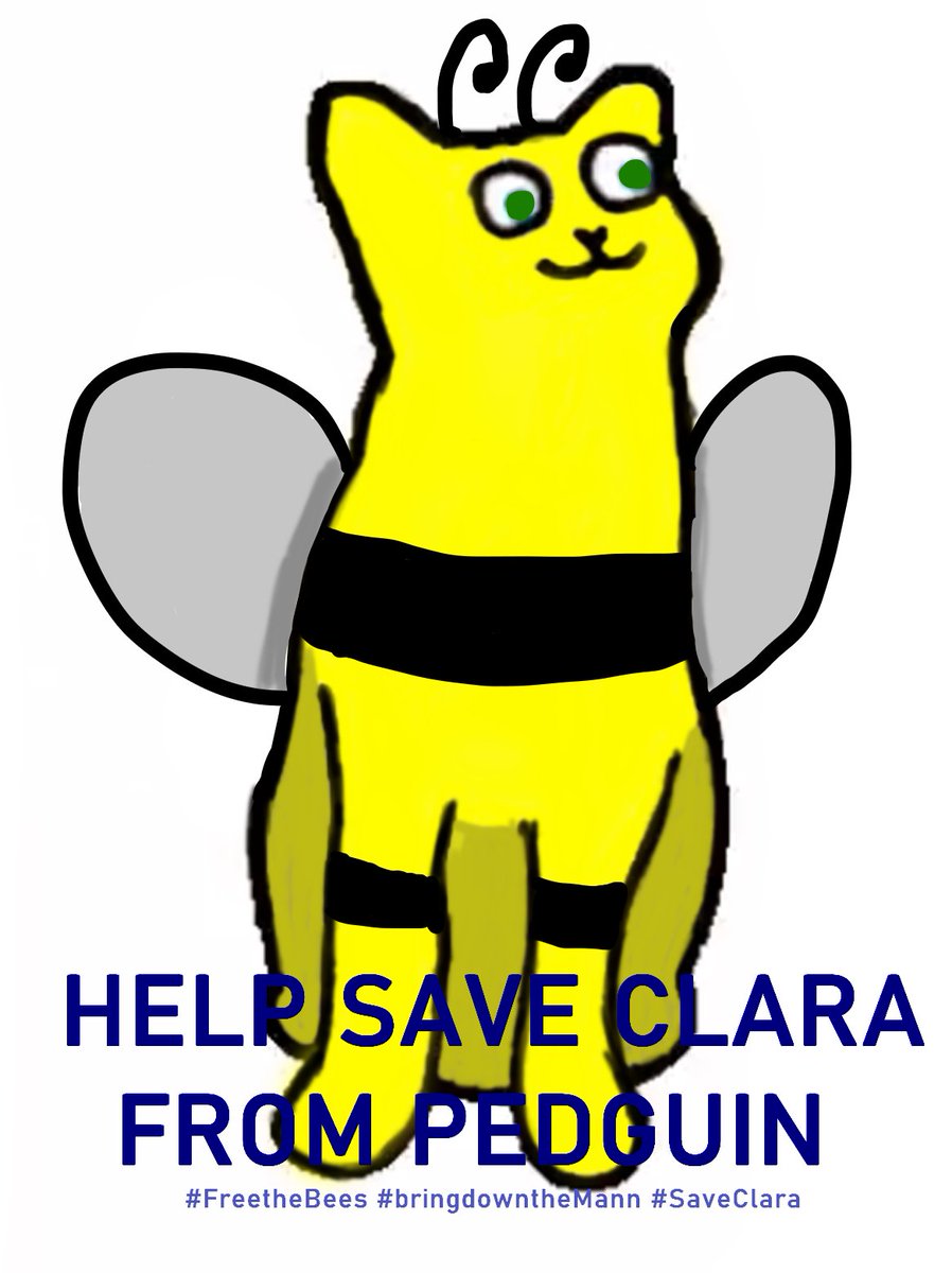 LuckietheIrish's tweet photo. @Pedguin @clarifiedclara @xRandomSarahx Could this be the death of my reputation? oopsie #SaveClara #FreetheBees #bringdowntheMann https://t.co/D1BQC3QVd9