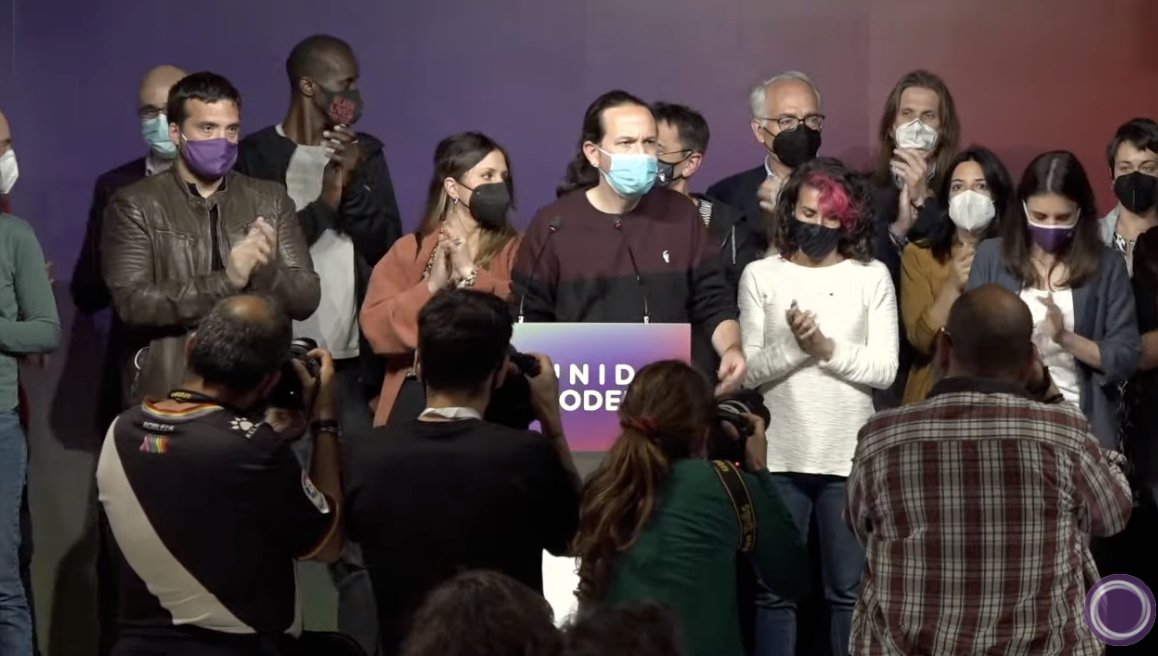 📺 DIRECTO |  Iglesias: “Dejo todos mis cargos. Dejo la política” eldiario.es/directo/podemos #eleccionesMadrid2021 #Elecciones4M