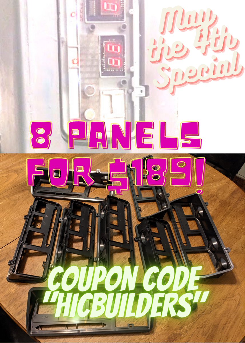 Ready to start building a Han in Carbonite prop replica? 25% off the injection molded side control panels I made, this week only! May the Fourth be with you custom3dstuff.com/collections/ca…