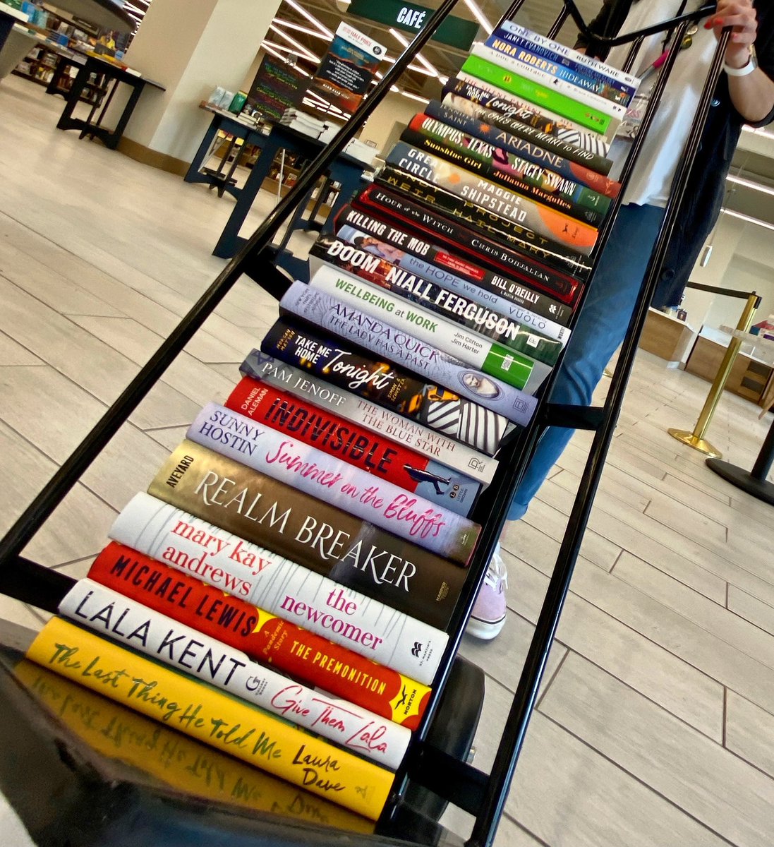 You’ll need a hand truck for all of the great new books that came out today!! #barnesandnoble #newbooks