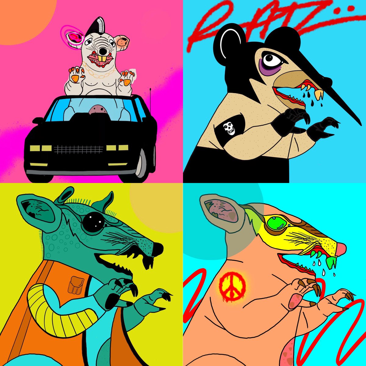 Some #cryptoratz drops from the past

Few days. 🐀🐀🐀🐀🐀🐀🐀🐀🐀🐀

#nft #nfts #nftcollector #nftdrop 

#NFTCommunity #nftcollectors 

#nftart #nftartist #NFTcollectibles