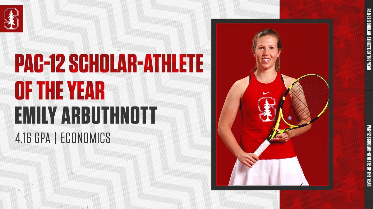 Stanford Women’s Tennis (@stanfordwtennis) on Twitter photo She does it on the court, she does it off the court. Emily Arbuthnott is the <a href="/pac12/">Pac-12 Conference</a> Women's Tennis Scholar-Athlete of the Year!
🗞️: stanford.io/3b5fTR0 #GoStanford She does it on the court, she does it off the court. Emily Arbuthnott is the <a href="/pac12/">Pac-12 Conference</a> Women's Tennis Scholar-Athlete of the Year!
🗞️: stanford.io/3b5fTR0 #GoStanford