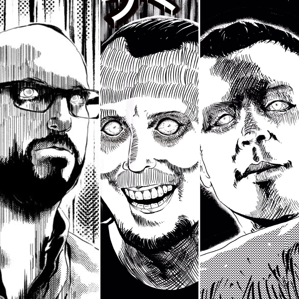 jea_rum's tweet photo. It was a blast watching you guys for the past years and I feel truly humbled to draw you in fanart form. Best of luck to you guys and stay safe wherever you are. @alex_navarro @VinnyCaravella @bradshoemaker @giantbomb #giantbomb #bombcast #beastcast https://t.co/j96CRmt9Jh