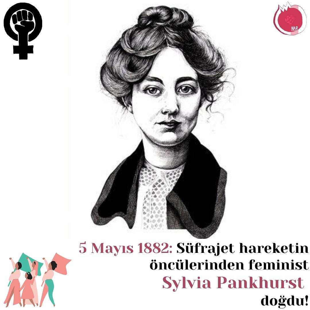 Süfrajet hareketin öncülerinden #SylviaPankhurst 139 yaşında...