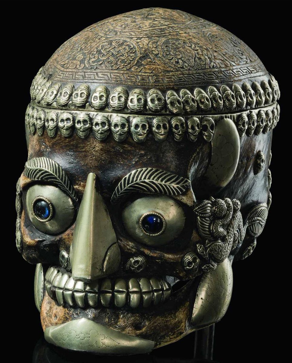 "The requirements for these skulls are complex and specific; there was no way one came across an appropriate skull by accident. It had to be by design. The same for the skulls to be used for the damaru, the ritual drums."