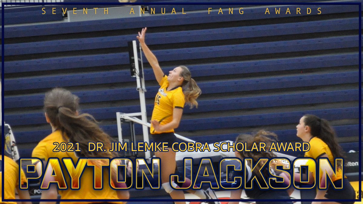 Coker_Cobras's tweet photo. Dr. Jim Lemke Cobra Scholar Award goes to.. Payton Jackson! @CU_CobrasVB https://t.co/SicIgUl1Og