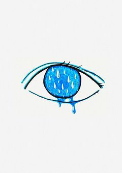 Sad blue. Глаз Рейны. Око и дождь рисунок. Дождь в глазах. Глаза и дождь картинки.