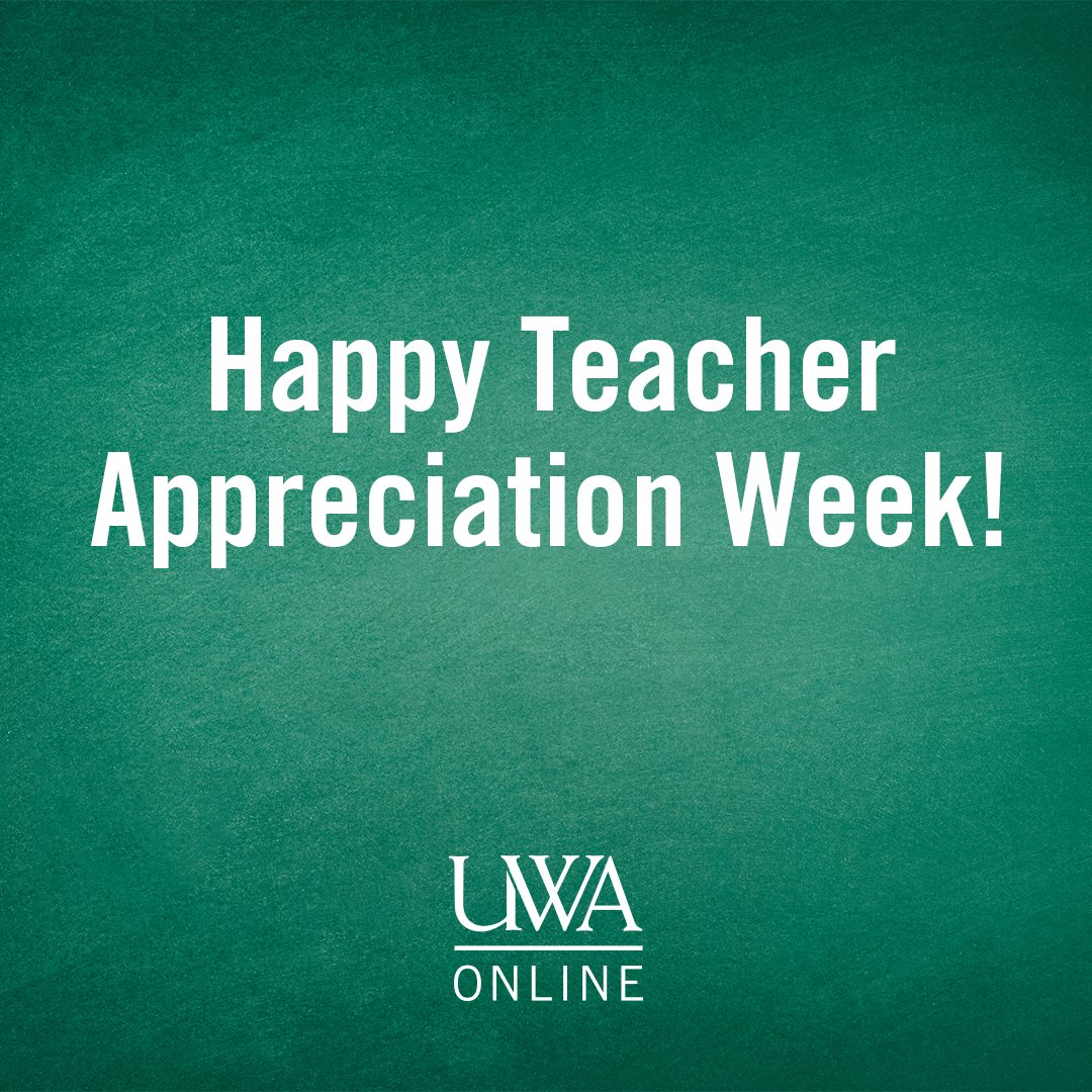 Happy #TeacherAppreciationDay to all the incredible teachers around the world! We're so thankful for you. #UWAOnline