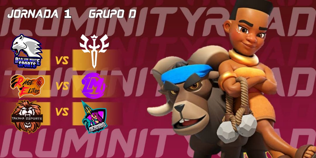 Iluminity Road (@iluminityroad) on Twitter photo Fase de Grupos | Ronda 1 | Grupo D
Empieza la fase de grupos y ya tenemos los primeros enfrentamientos del Grupo D
<a href="/BaalamWhiteMX/">Baalam White Sports</a> π <a href="/RY_eSportsOP/">ROYALS</a>
@ElitesRage π @LatinMGirls
<a href="/EsportsTakana/">Takana Esports</a> π <a href="/MermaidSquadCR/">Mermaid Squad π§π</a>
Β‘Buena Suerte! #IRD Fase de Grupos | Ronda 1 | Grupo D
Empieza la fase de grupos y ya tenemos los primeros enfrentamientos del Grupo D
<a href="/BaalamWhiteMX/">Baalam White Sports</a> π <a href="/RY_eSportsOP/">ROYALS</a>
@ElitesRage π @LatinMGirls
<a href="/EsportsTakana/">Takana Esports</a> π <a href="/MermaidSquadCR/">Mermaid Squad π§π</a>
Β‘Buena Suerte! #IRD