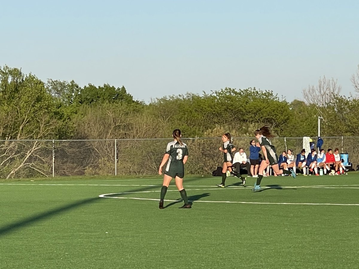 Goal for Senior Leah Hays that makes it 5-1 with 4 minutes remaining in the half! <a href="/staleysoccer/">Staley HS Soccer</a> <a href="/SHSFalcons/">Staley High School</a>