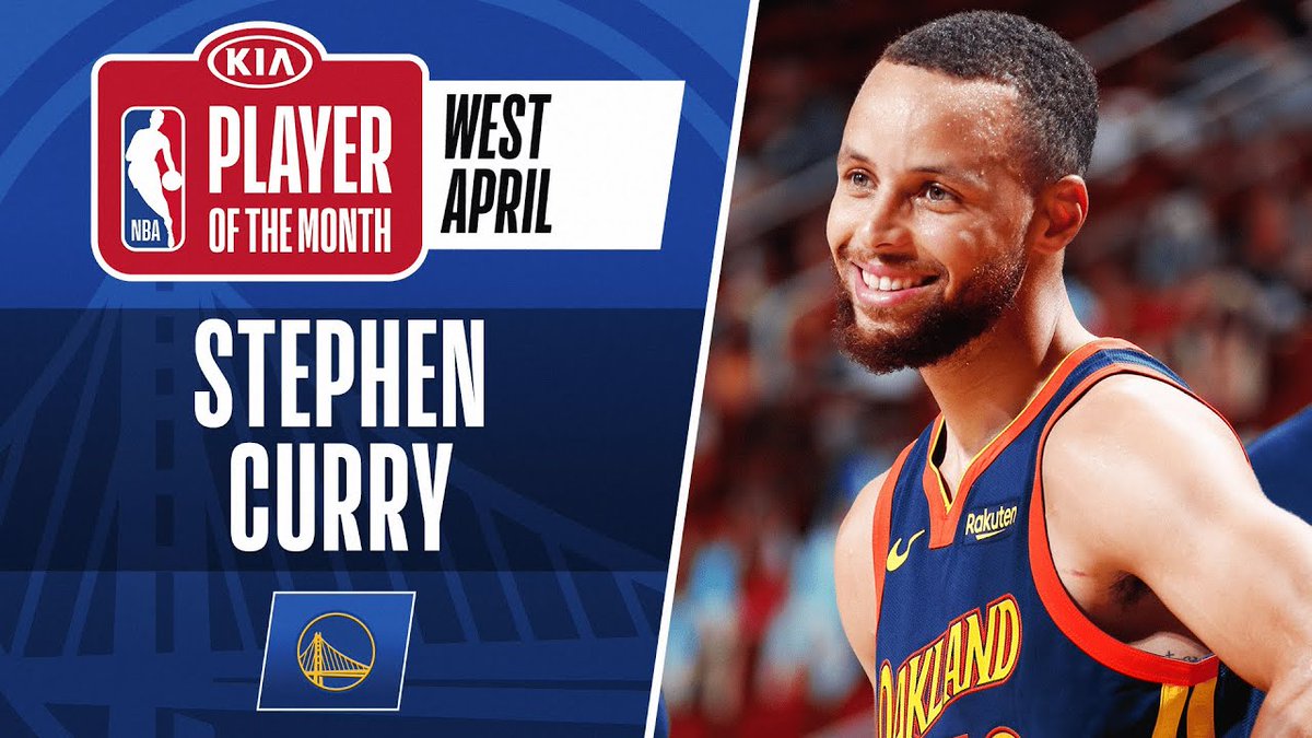 Stephen Curry Is Named #KiaPOTM For April | Western Conference - NBA dlvr.it/Rz3pWD