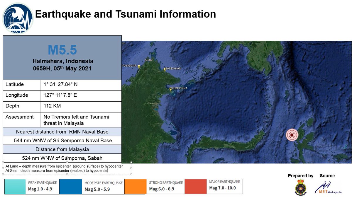 RT @NatHydroCentre: Earthquake/Tsunami Alert: No Tremors felt and Tsunami threat in Malaysia https://t.co/4oN1rGDJB9