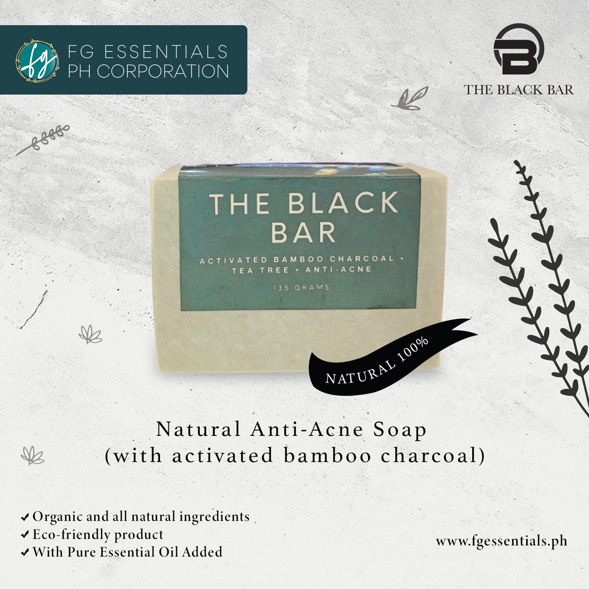 fg_essentials's tweet image. #TheBlackBar A Natural Anti-Acne Soap (with activated bamboo charcoal)
100% FREE delivery 🚛
Call &amp;amp; Deliver hotline: +63 967 832 6031  +63 923 748 3422
〰️Shop here: fgessentials.ph
