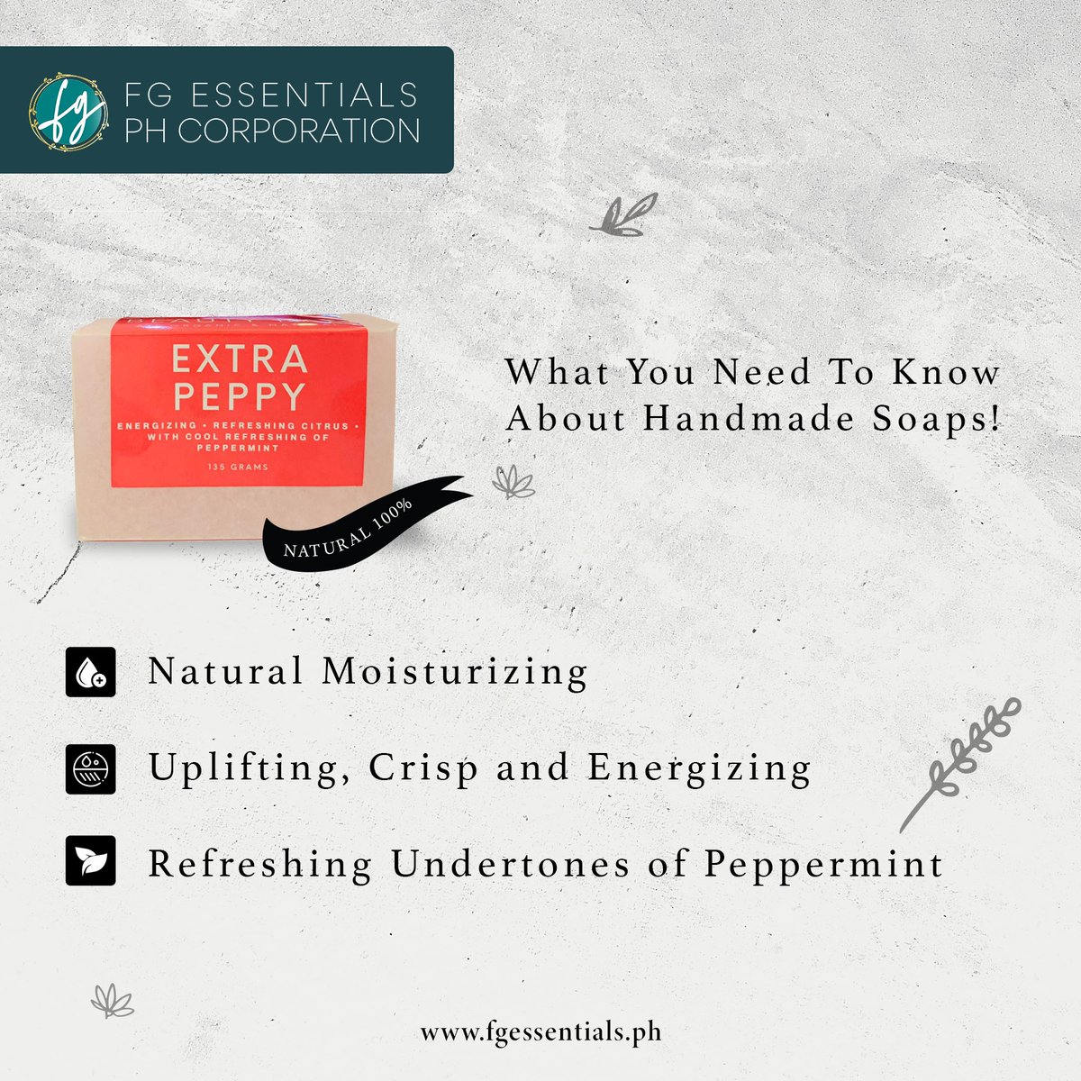 fg_essentials's tweet image. #ExtraPeppyFace  A Natural Moisturizing Soap (Grapefruit Mint)
Claims: This is an uplifting, energizing, crisp, refreshing citrus aroma combined with cool refreshing undertones of pepper
100% FREE delivery 🚛

〰️Shop here: fgessentials.ph