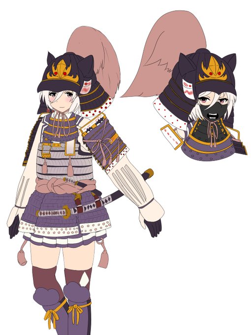 甲冑のtwitterイラスト検索結果